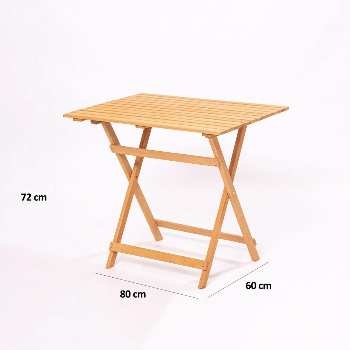 Set salotto giardino 4 sedie pieghevoli crema - Fanano