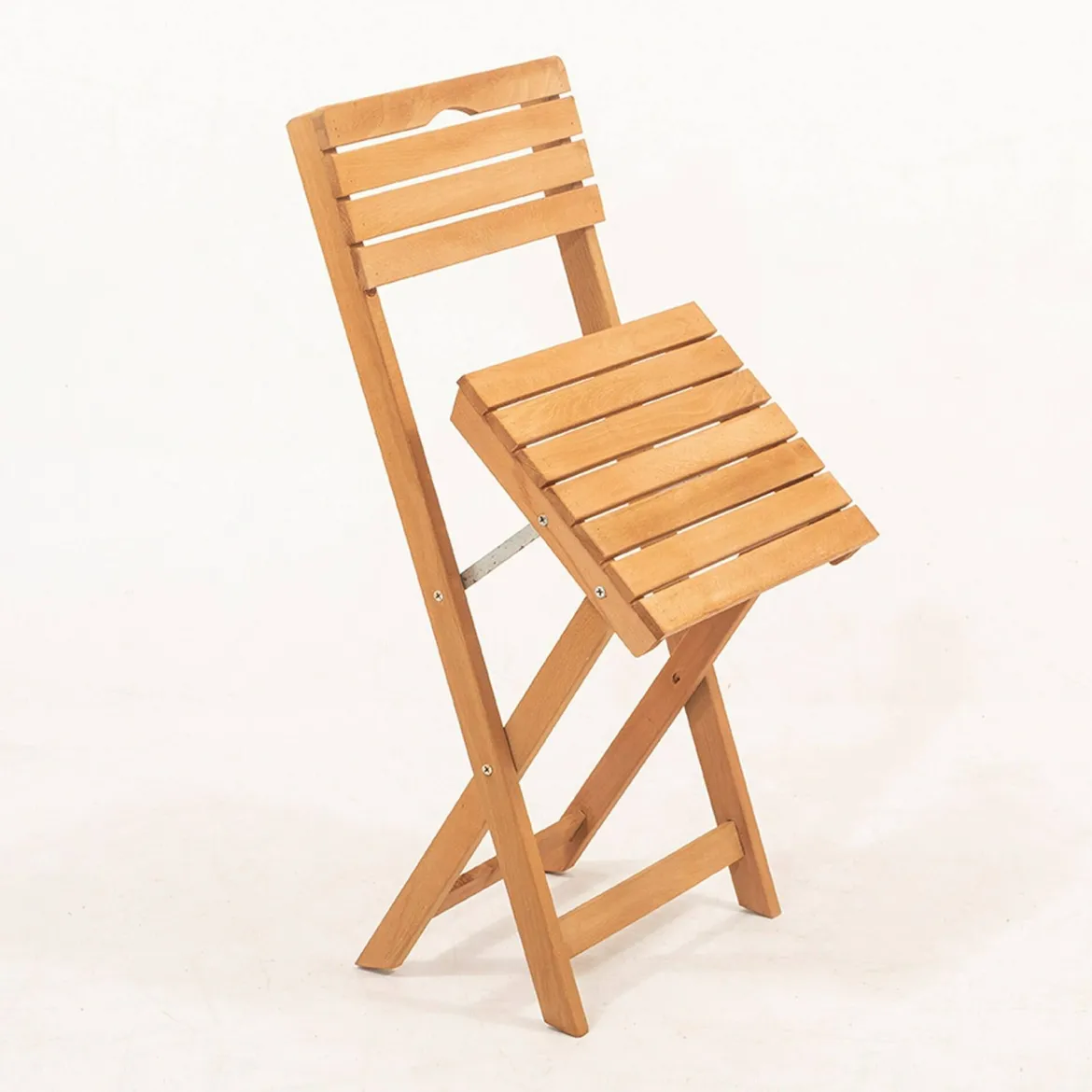 Set salotto giardino 4 sedie pieghevoli crema - Fanano