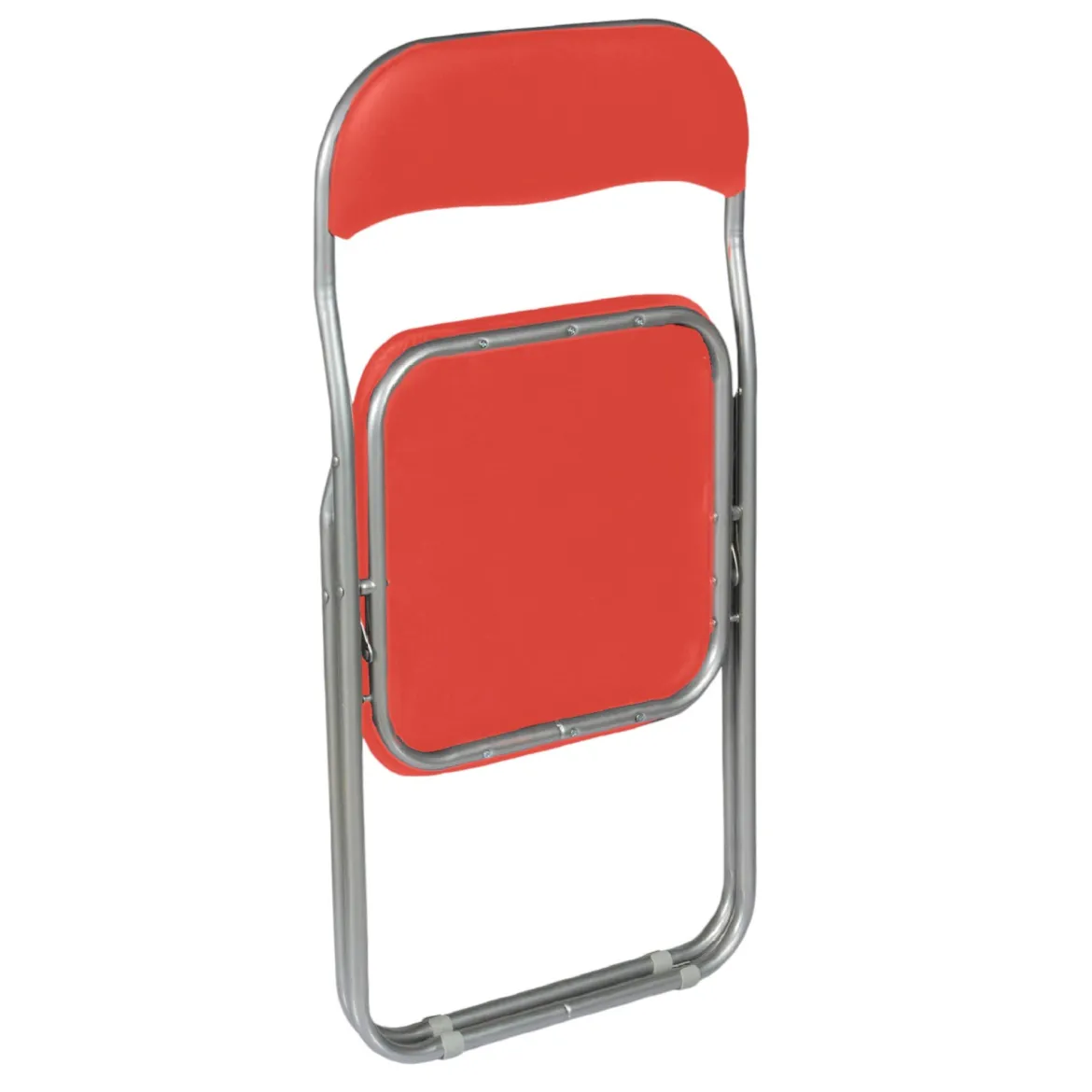 Set 2 sedie pieghevoli imbottite rosse struttura in metallo - Antenore