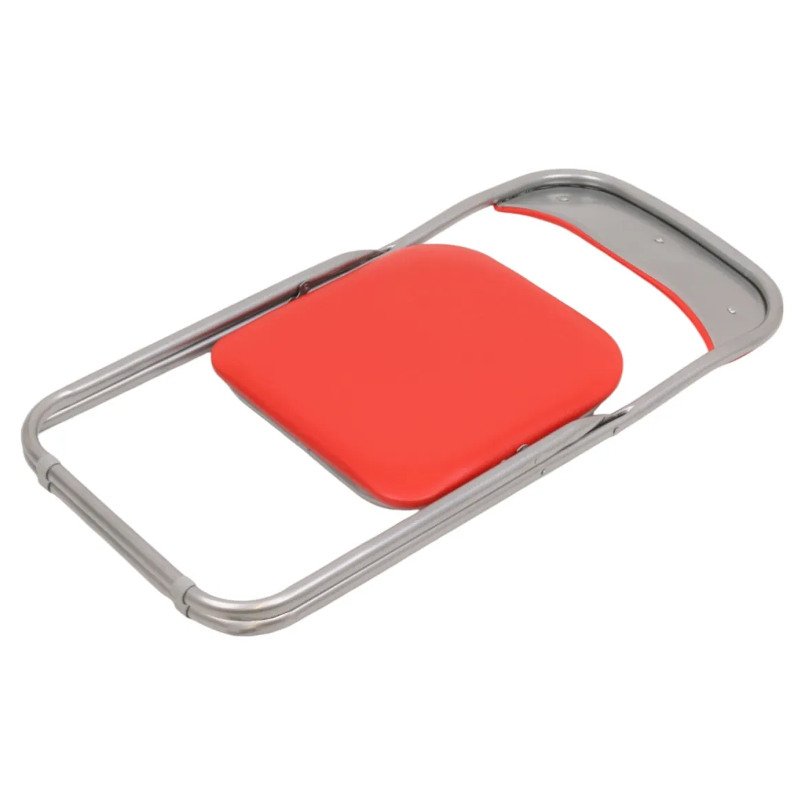 Set 2 sedie pieghevoli imbottite rosse struttura in metallo - Antenore