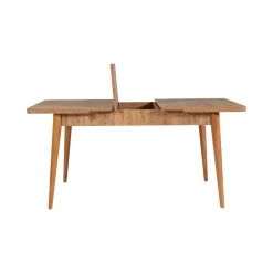 Set tavolo allungabile 8 posti 2 sedie e 1 panca in legno - Padru