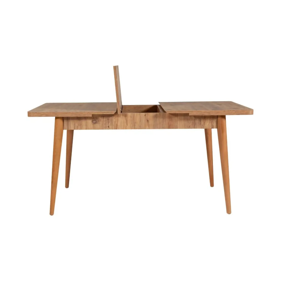 Set tavolo allungabile 8 posti 2 sedie e 1 panca in legno - Padru
