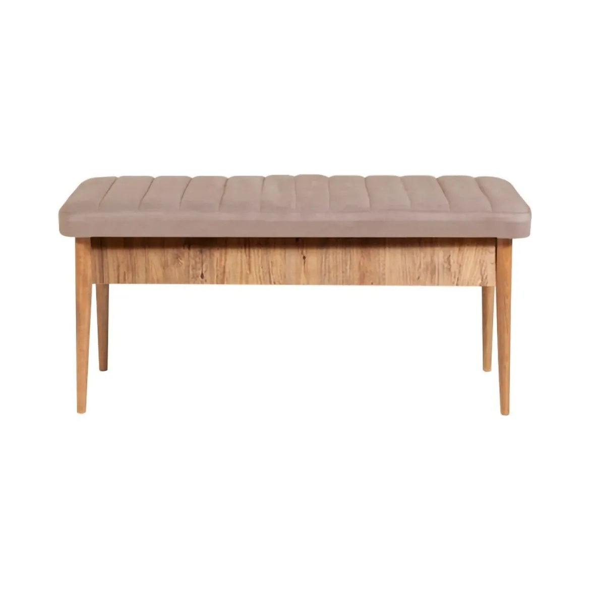 Set tavolo allungabile 8 posti 2 sedie e 1 panca in legno - Padru