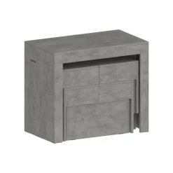Set tavolo cucina estensibile e 2 panche estensibili grigio 12 posti - Auditore