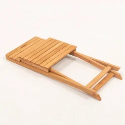 Set Tavolo e Sedie Bianco Crema 2 Posti Dimensione Seduta 40x30h81 cm, Dimensione Tavolo 80x60h72 cm - Nazzano