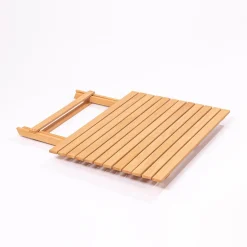 Set Tavolo e Sedie Bianco Crema 2 Posti Dimensione Seduta 40x30h81 cm, Dimensione Tavolo 80x60h72 cm - Nazzano
