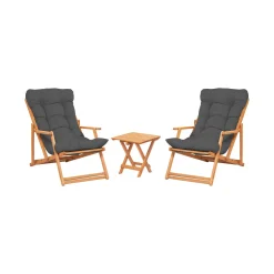 Set Tavolo e Sedie Giallo 2 Posti Dimensione Tavolo 40x40h40 cm, Dimensione Seduta 66x48h113 cm - Biagio