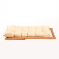 Set Tavolo e Sedie Marrone Bianco Crema 2 Posti Dimensione Seduta 66x48h114 cm, Dimensione Tavolo 40x40h40 cm - Biagio
