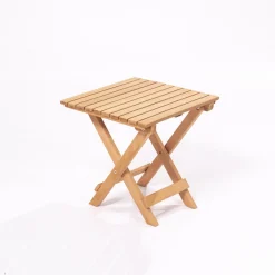 Set Tavolo e Sedie Marrone Bianco Crema 2 Posti Dimensione Seduta 66x48h114 cm, Dimensione Tavolo 40x40h40 cm - Biagio