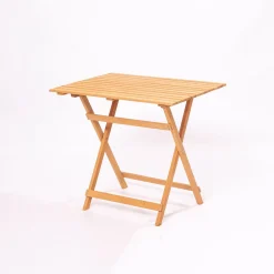 Set Tavolo e Sedie Marrone 4 Posti Dimensione Tavolo 80x60h72 cm, Dimensione Seduta 40x30h81 cm - Fanano
