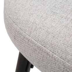 Sgabello Grigio Nero Imbottito Colore Struttura Nero 52x59x108h cm, Materiale Struttura in Legno Nobilitato - Guadal