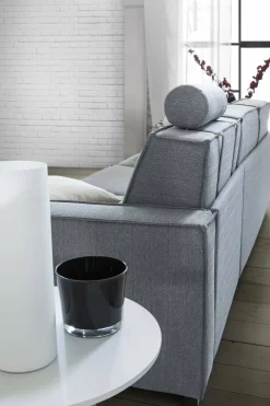 Sofa design grigio 200x95x90h cm - Abernathy