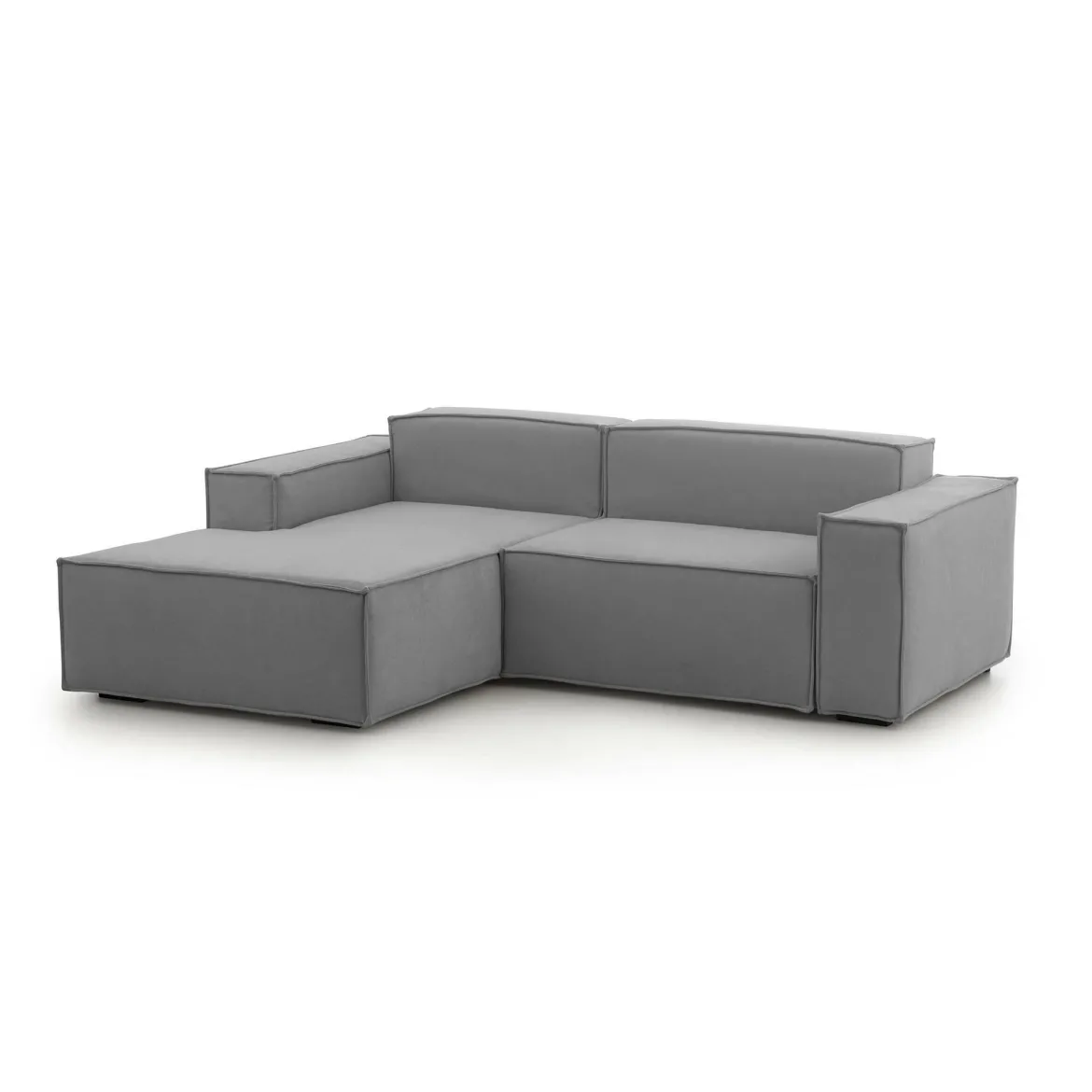 Sofa 2 posti grigio 220x170x70h cm - Alhoa