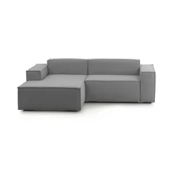 Sofa 2 posti grigio 220x170x70h cm - Alhoa