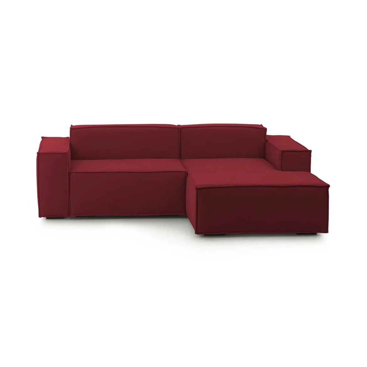 Sofa sfoderabile rosso 220x170x70h cm - Amuleto