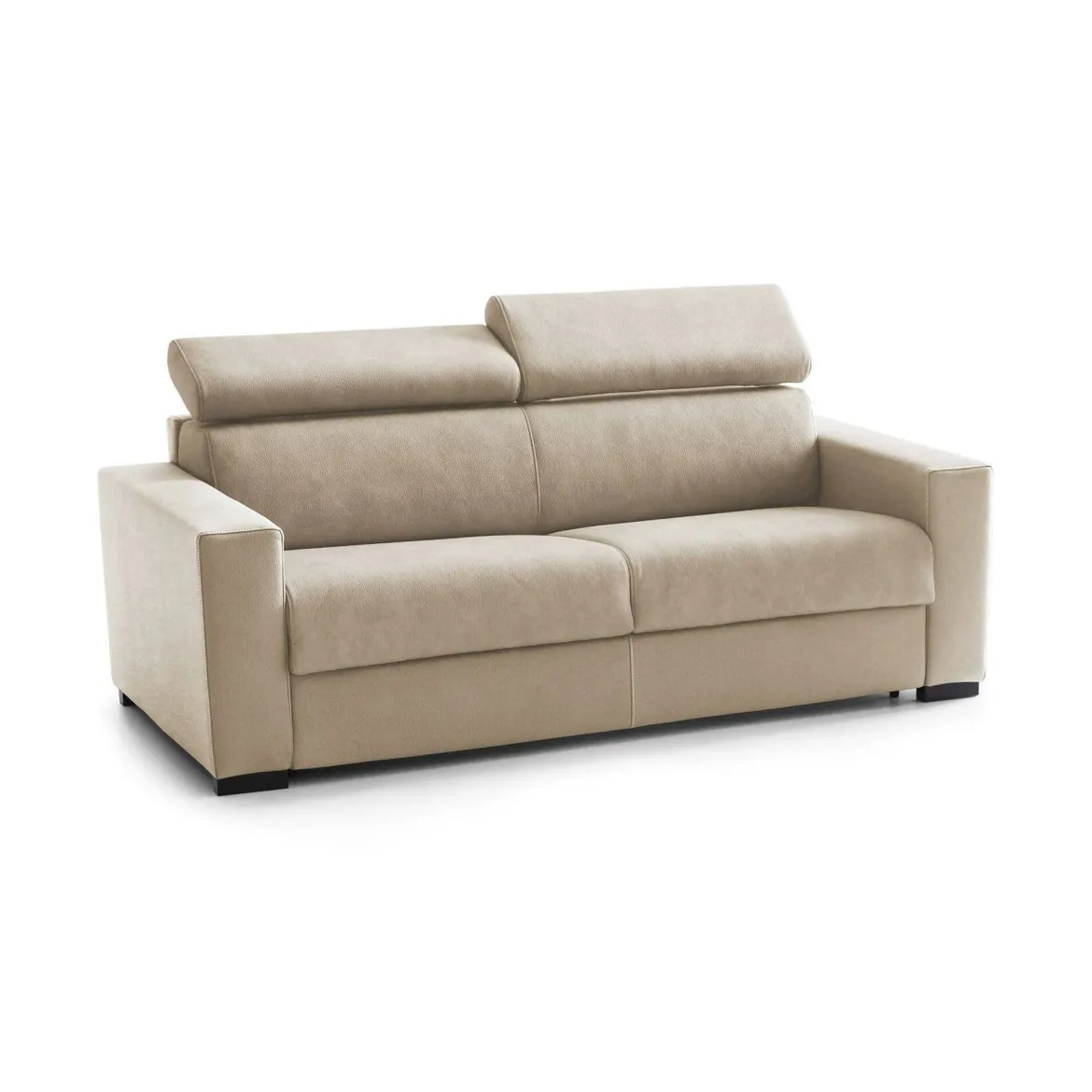 Sofà sfoderabile beige 180x95x85h cm - Aggius