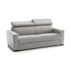 Sofà sfoderabile grigio 160x95x85h cm - Aggius