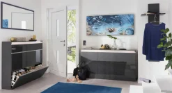 Specchio antracite lucido 120x60h cm - Adelchi