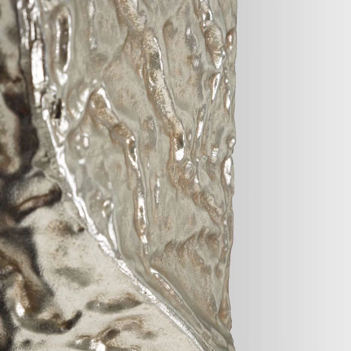 Specchio Argento Trasparente Cornice Sagomata Forma Rettangolare 85x100h cm, Tipologia a Parete - Dabaka