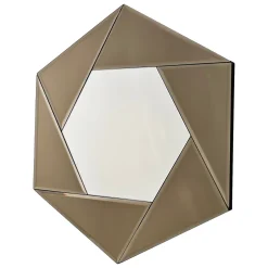 Specchio Argento Trasparente Forma Rombo Tipologia a Parete 60x70h cm, Colore Struttura Trasparente - Ciglie
