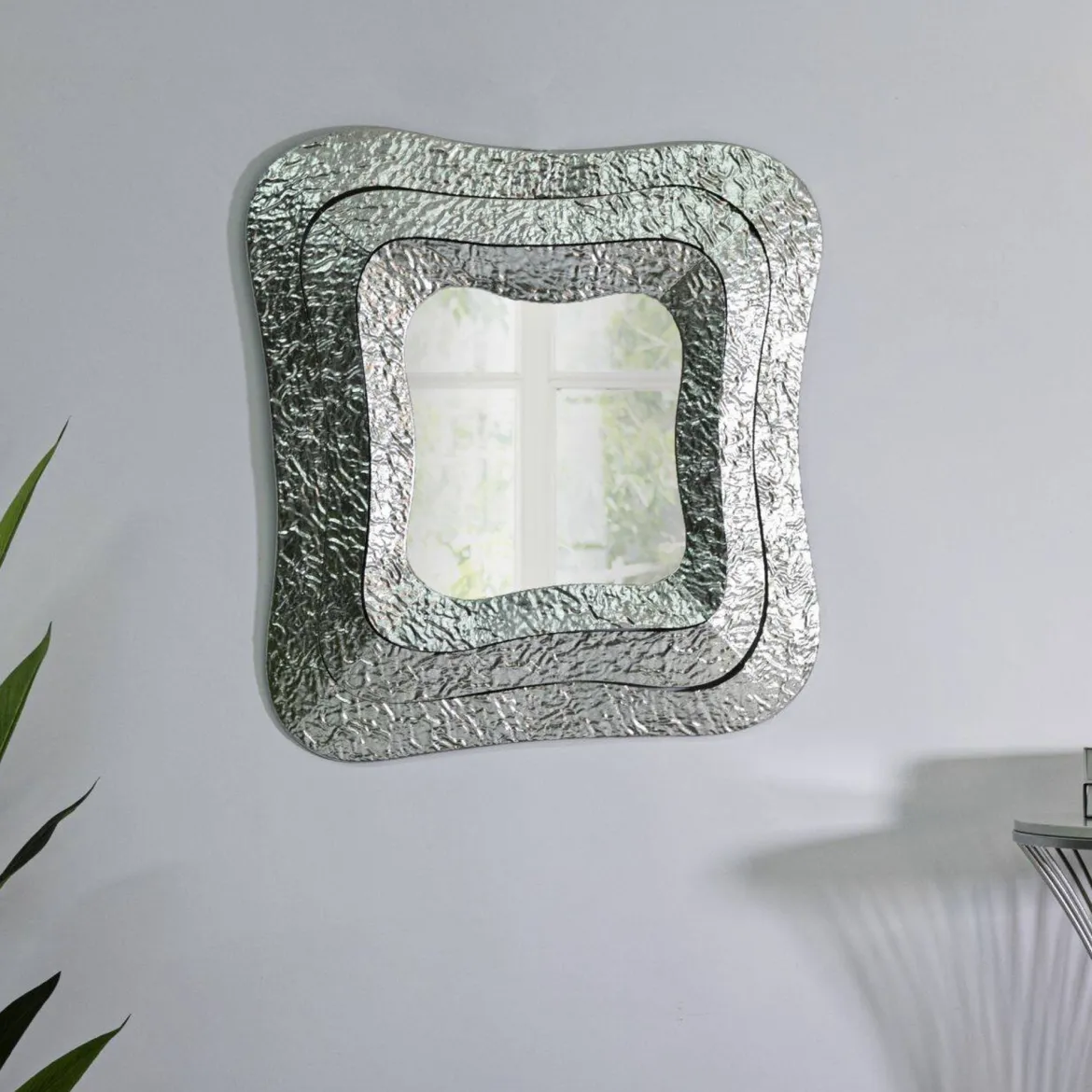 Specchio argento 74x79h cm - Casella