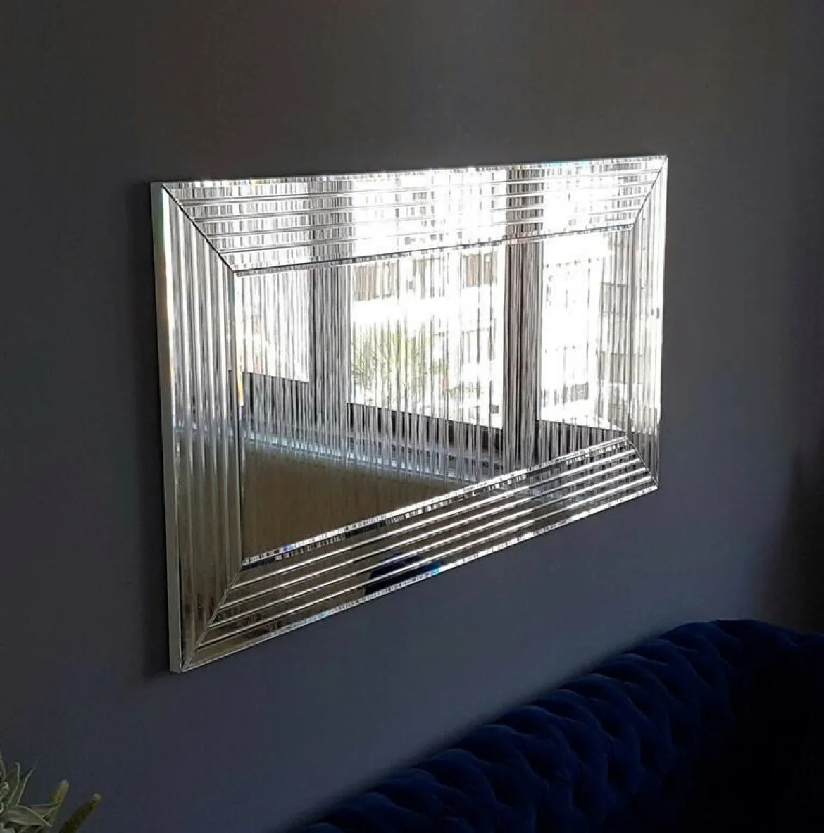 Specchio argento 130x65h cm - Cavezzo
