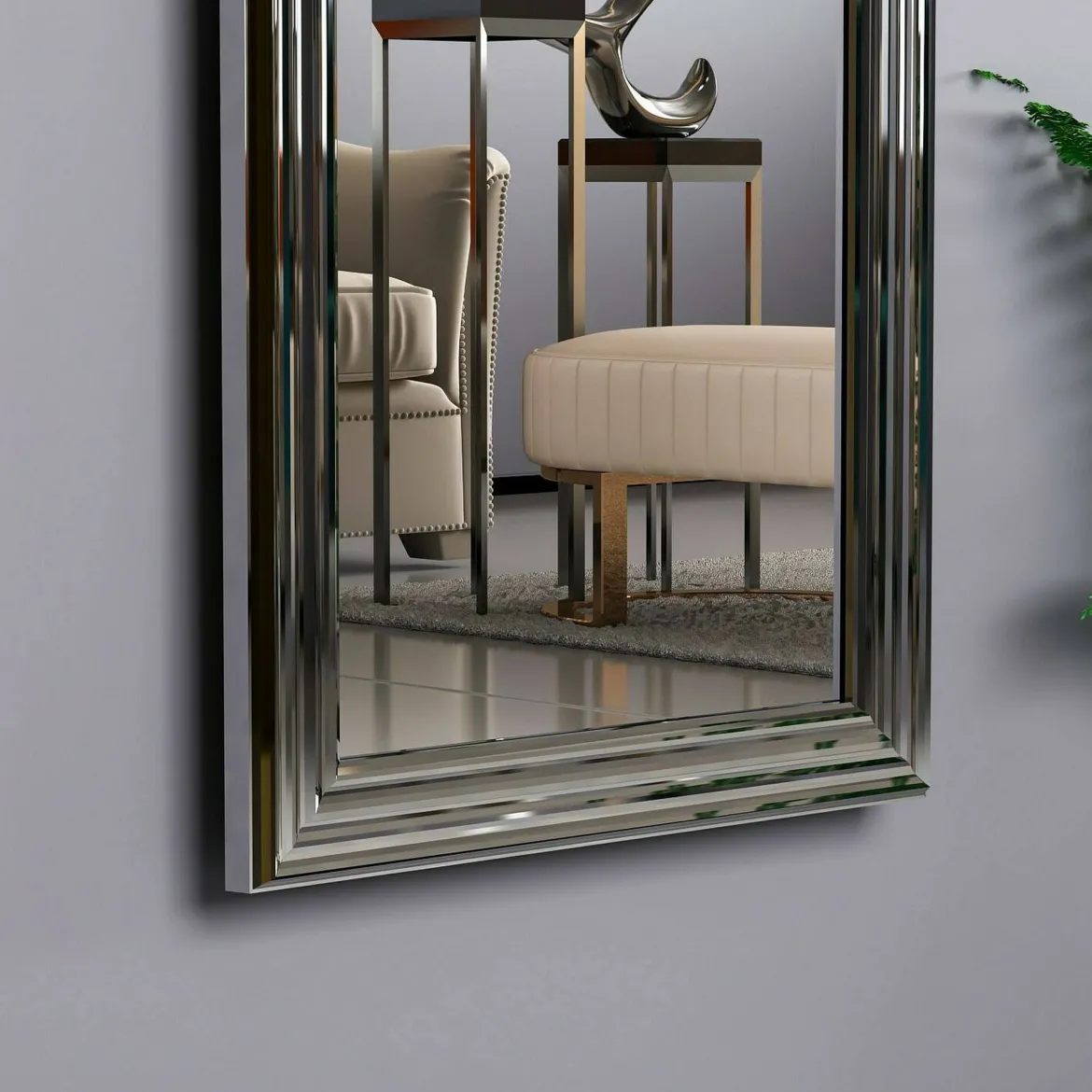 Specchio argento 40x105h cm - Lina