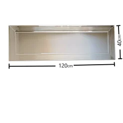Specchio argento 120x40h cm - Nanto
