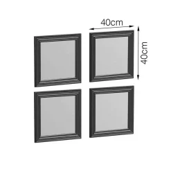 Specchio argento 40x40h cm - Thane