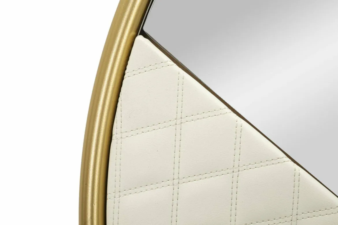 Specchio bianco e oro 80x80h cm - Bozzole