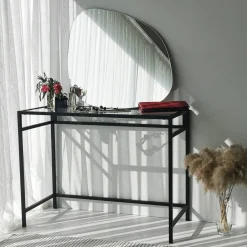 Specchio Bianco Forma Irregolare Tipologia a Muro 75x58h cm, - Moscufo