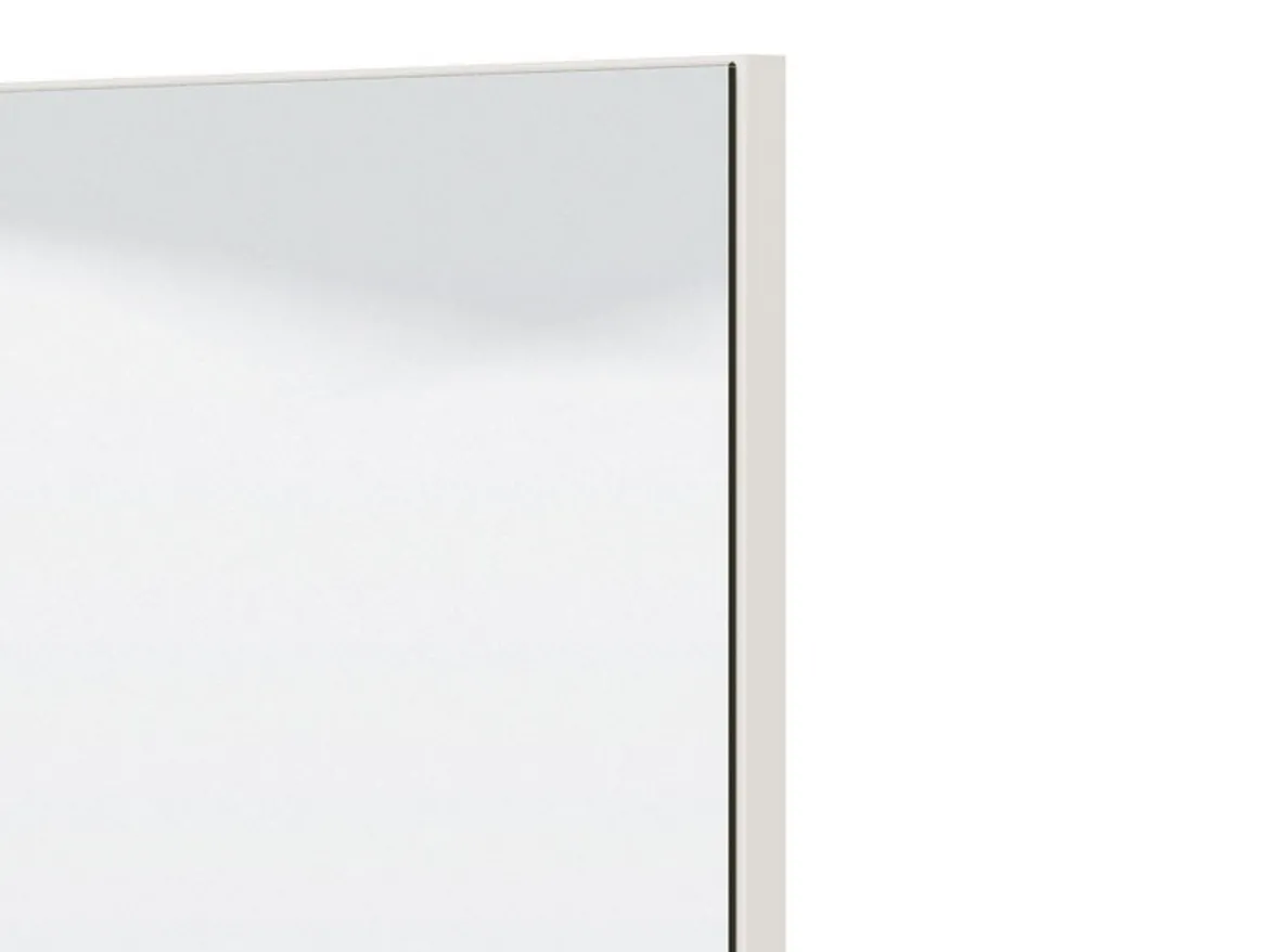 Specchio Bianco kit Fissaggio a Muro Incluso Forma Rettangolare 79x95h cm - Civitella