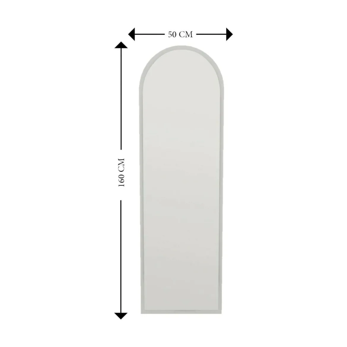 Specchio bianco 50x160h cm - Artus