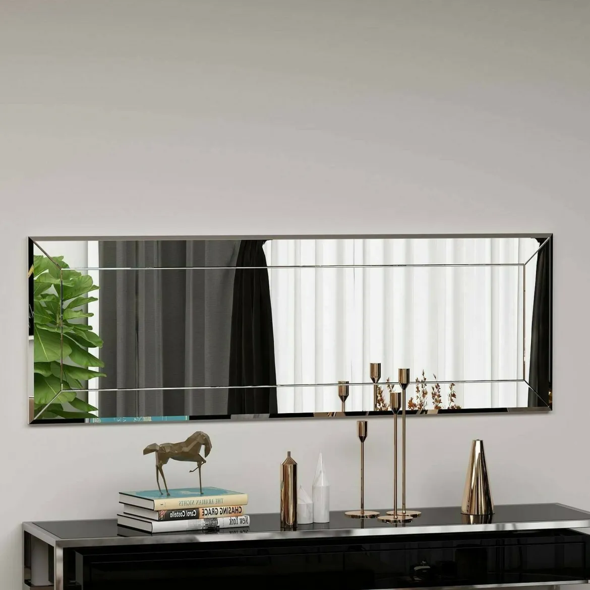 Specchio bianco 40x120h cm - Bareggio