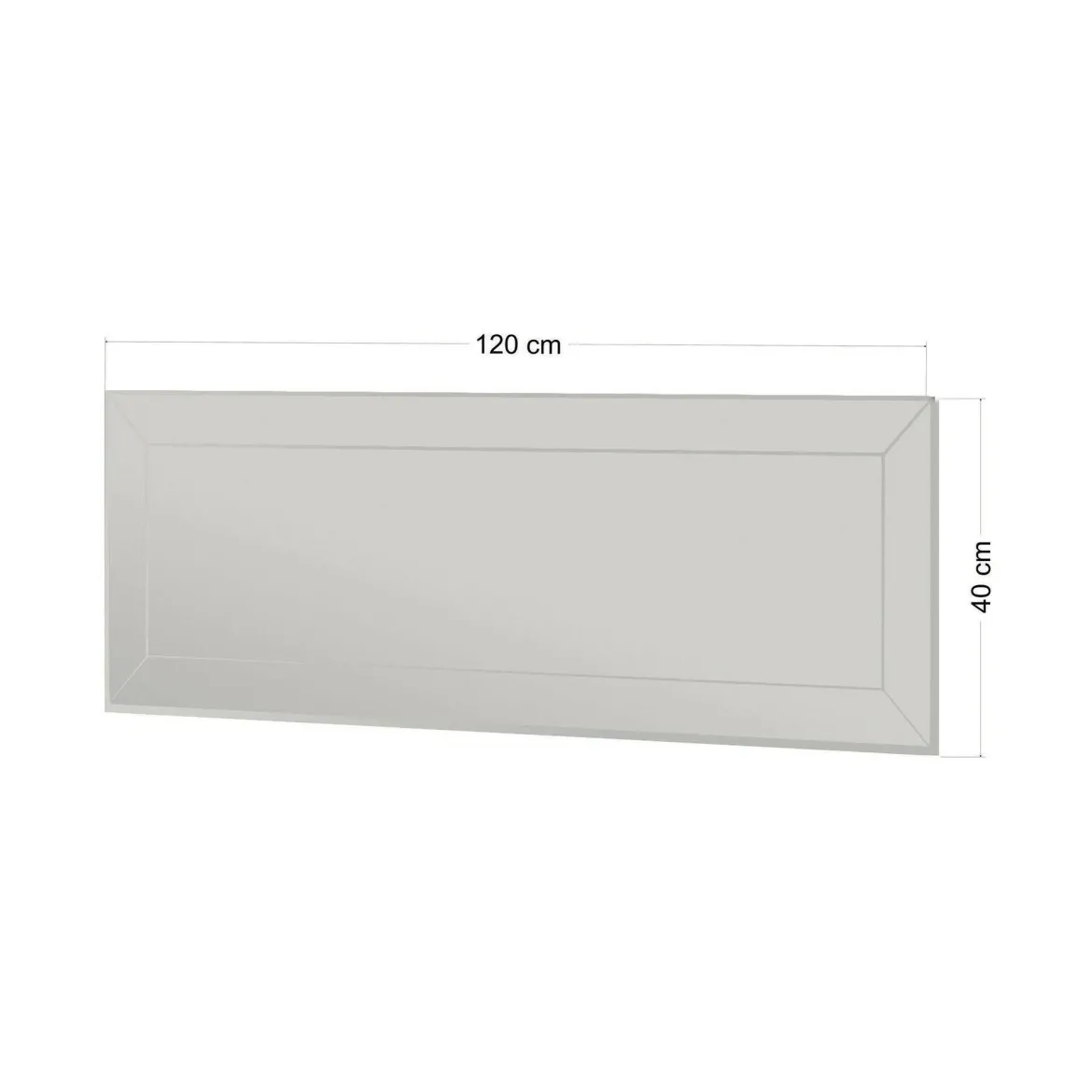 Specchio bianco 40x120h cm - Bareggio