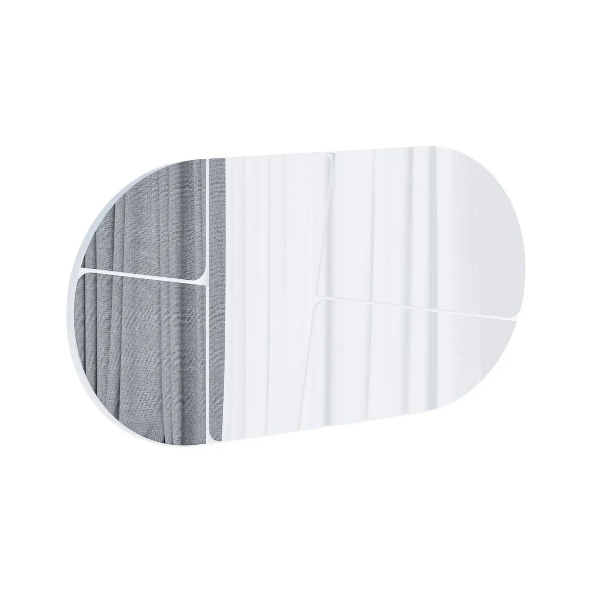Specchio bianco 80x40h cm - Stezzano