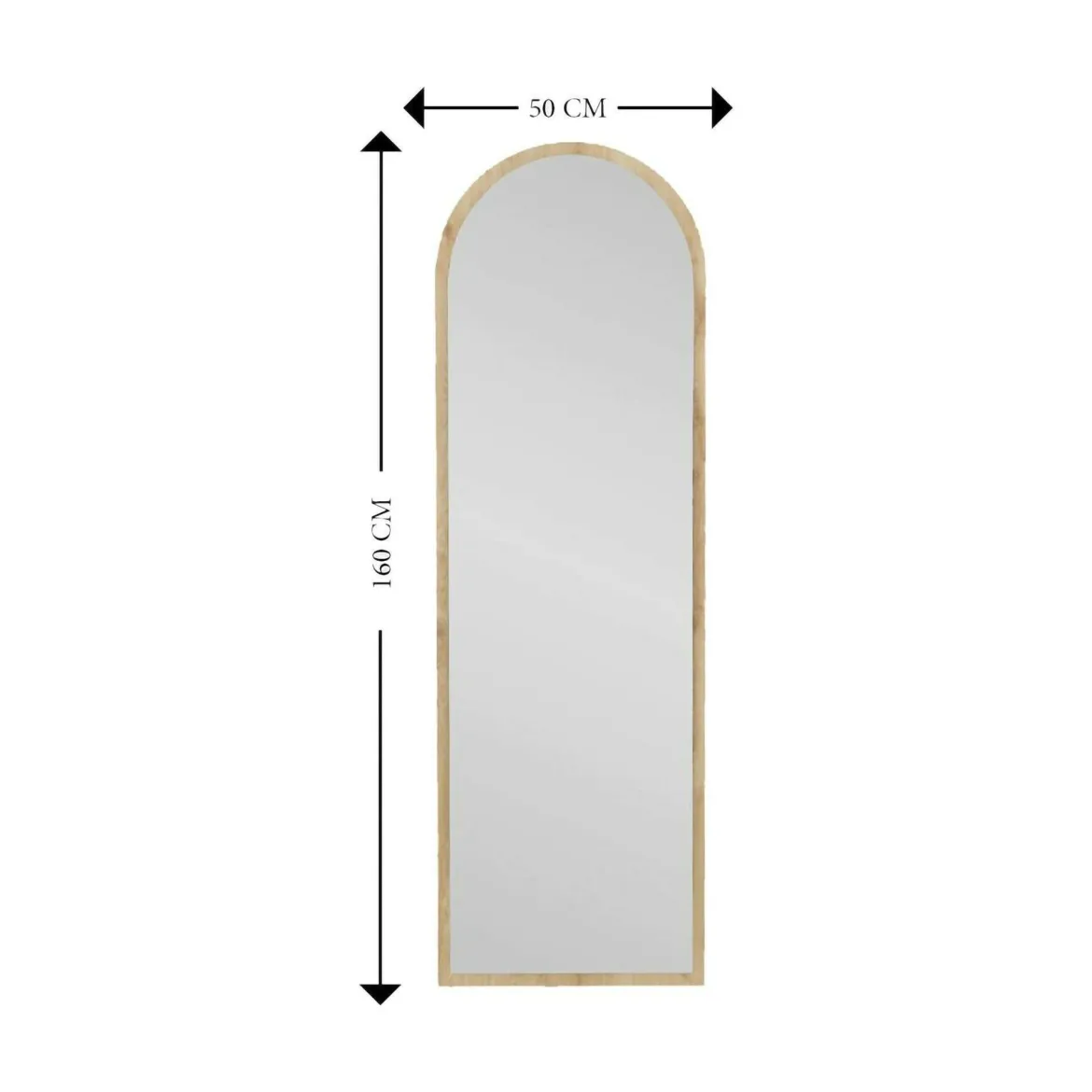 Specchio con cavalletto rovere 50x160h cm - Artus