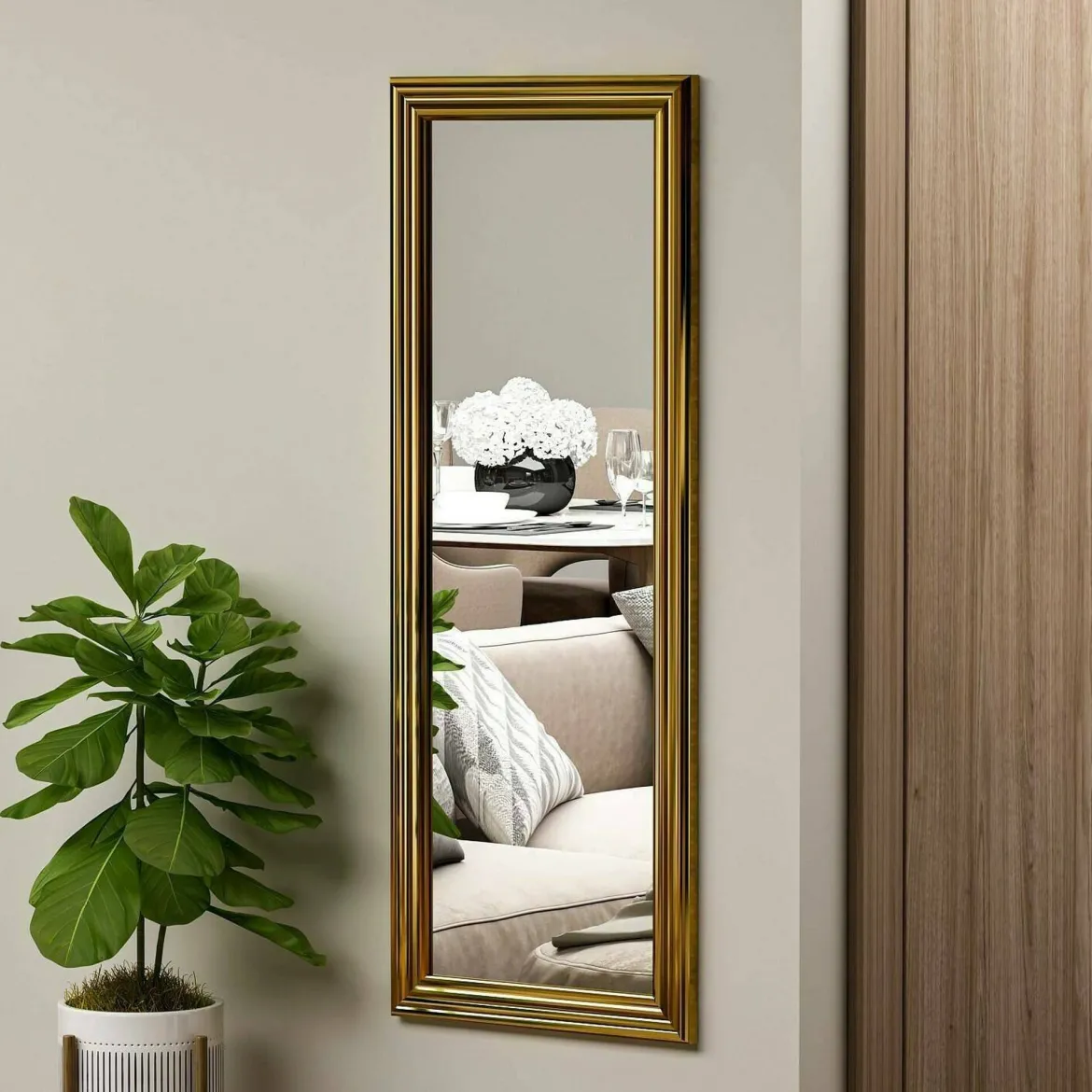 Specchio da muro oro 40x105h cm - Lina