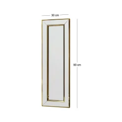 Specchio elegante oro 30x90h cm - Auron