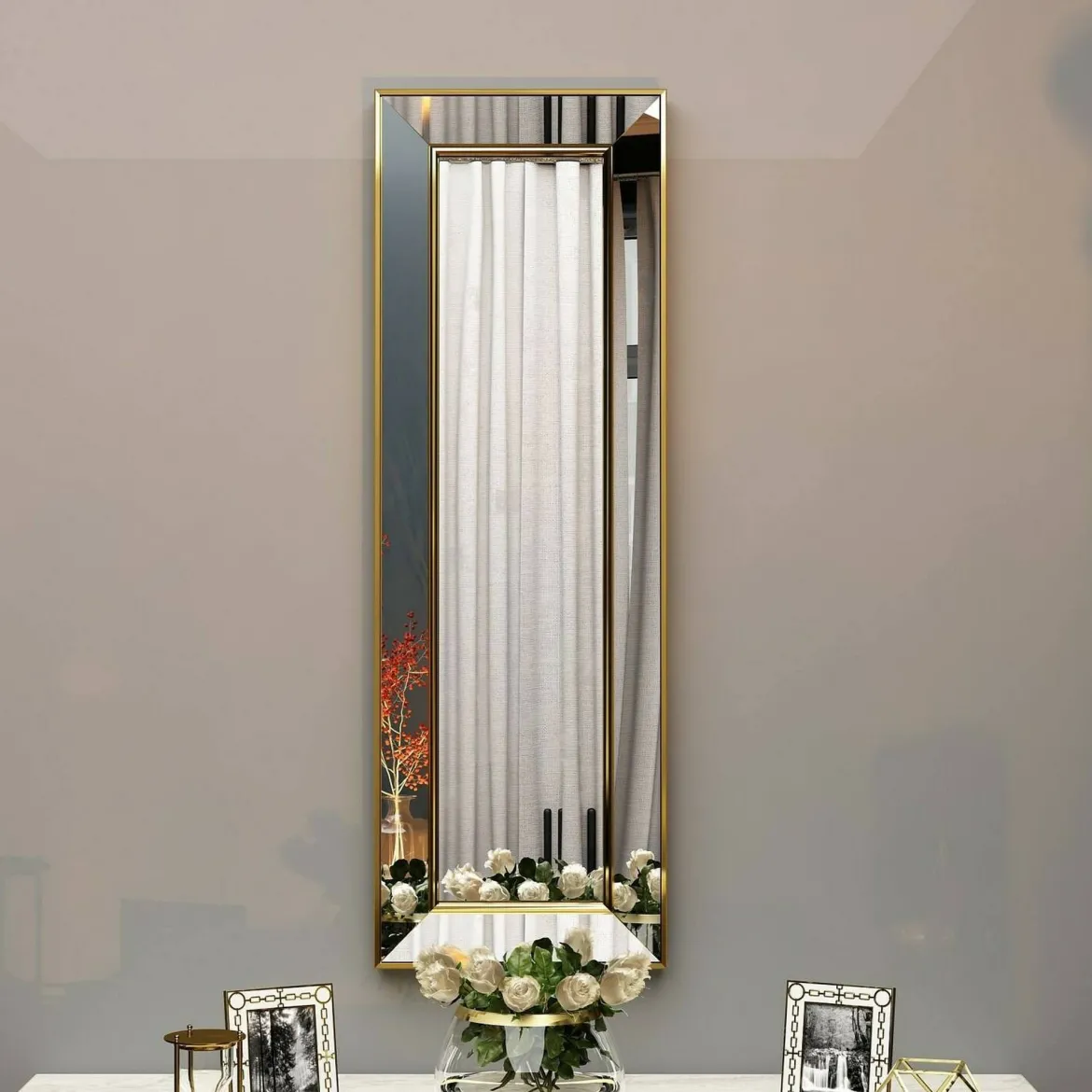 Specchio elegante oro 30x90h cm - Auron