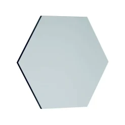 Specchio esagonale nero 70x60h cm - Kongrey