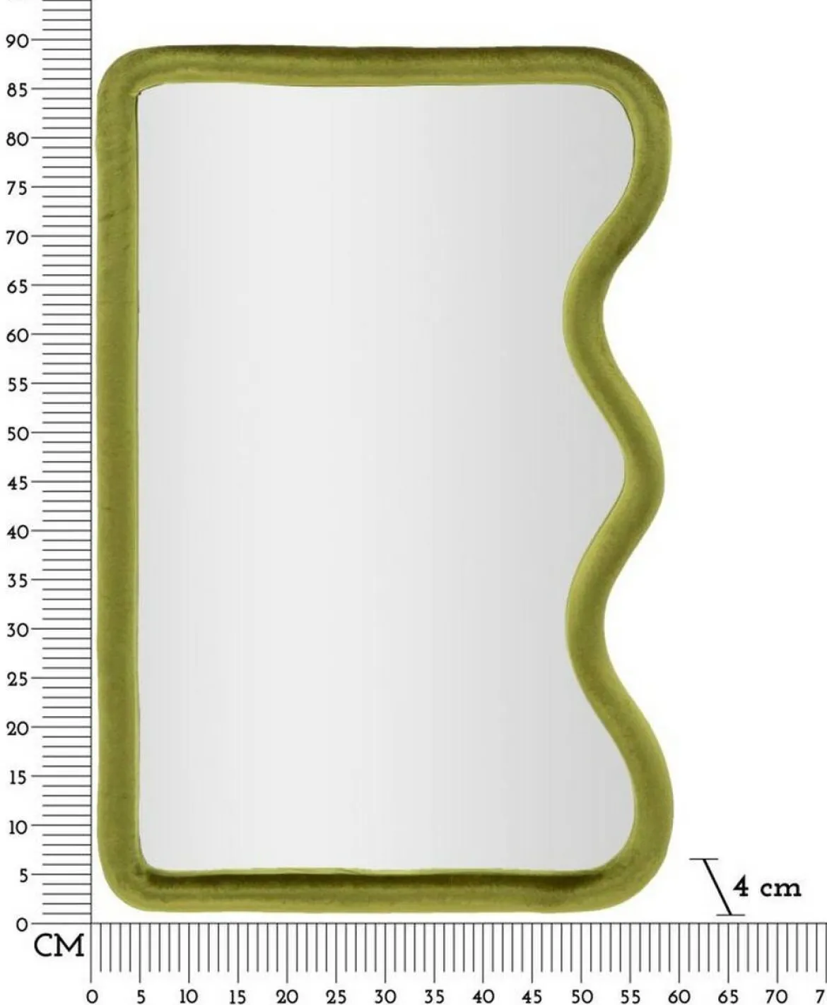 Specchio E verde 60x90h cm - Russolo