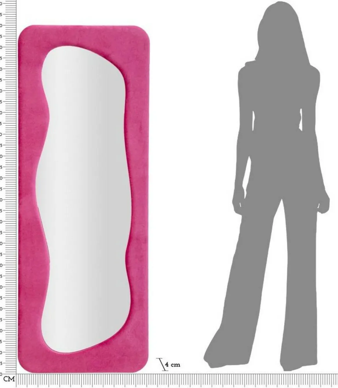 Specchio fucsia 40x160h cm - Casciago