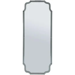 Specchio Grigio Trasparente Cornice Sagomata Forma Rettangolare 60x150h cm, Tipologia a Parete - Dadahani