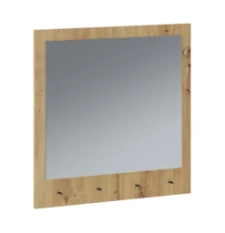 Specchio Marrone Rovere Nodi Forma Rettangolare Tipologia da Appendere 78x76h cm, Materiale Struttura in Vetro - Cherasco