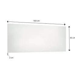 Specchio moderno bianco lucido 160x65h cm - Ayana