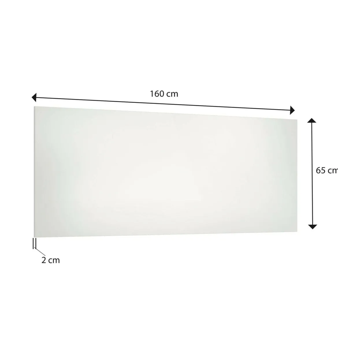 Specchio moderno bianco lucido 160x65h cm - Ayana