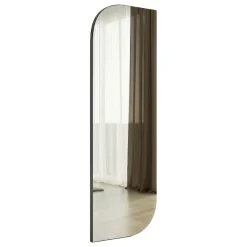 Specchio Nero Trasparente Forma Rettangolare Tipologia a Parete 40x120h cm, Colore Struttura Trasparente - Metonoka