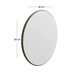 Specchio nero 60x60h cm - Adelasia