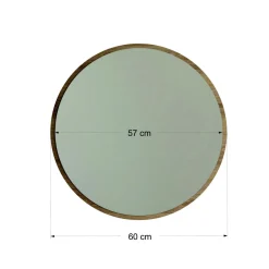 Specchio noce 60x60h cm - Spongano